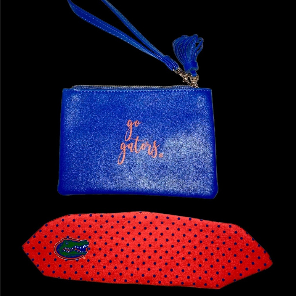 University of Florida Gators Wristlet and Ponytail Tie Set🧡💙